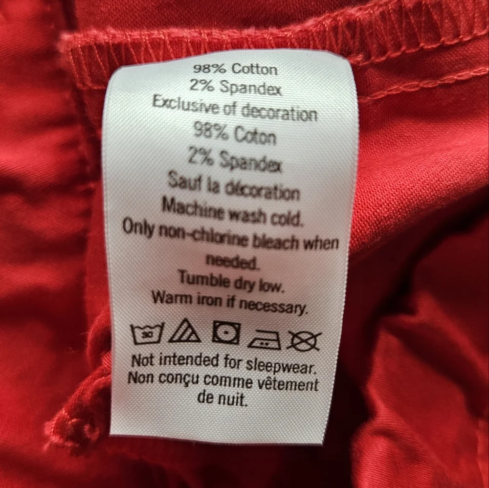Janie And Jack Size 10 Red Trouser Pants Tuxedo Stripe Red Adjustable Waist